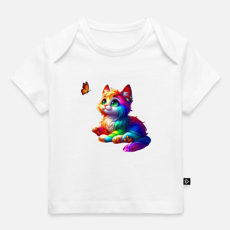 Chats (02) - T-shirt Premium bébé bio - blanc
