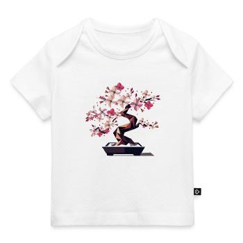 Kirschblüten Bonsai - Verbindung aus Kunst & Natur - Baby Premium Organic T-Shirt - Weiß - Vorne