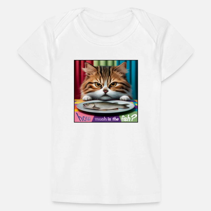 Combien coûte le chat poisson T-shirt Premium bébé bio