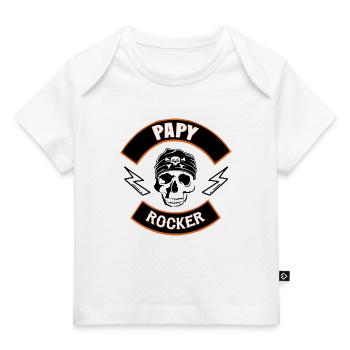 Grandpa rocker - Baby Premium Organic T-shirt - white - Front