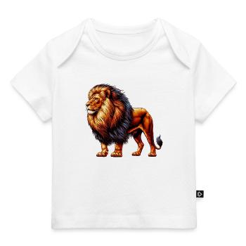 Lion - T-shirt Premium bébé bio - blanc - Devant