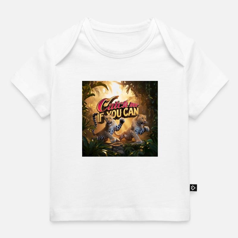 Attrape-moi si tu peux, Léopard - T-shirt Premium bébé bio - blanc