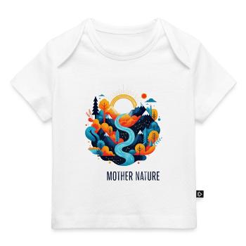 Dame Nature | Paysage coloré dans l’appartement - T-shirt Premium bébé bio - blanc - Devant