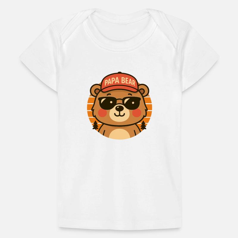 Papa Bear Knuddeliger Bären-Daddy Retro Baby Premium Organic T-Shirt