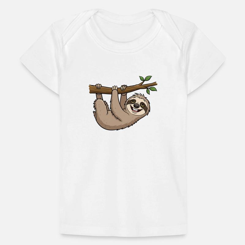 Verspieltes Faultier Baby Premium Organic T-Shirt
