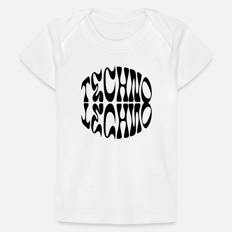 Conception de logo Techno liquid T-shirt Premium bébé bio