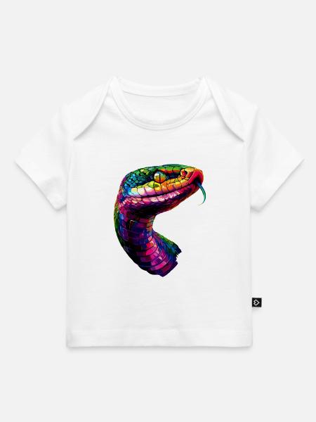 Schlange Python Kobra Klapperschlange Schlangen - Baby Premium Organic T-Shirt - Weiß