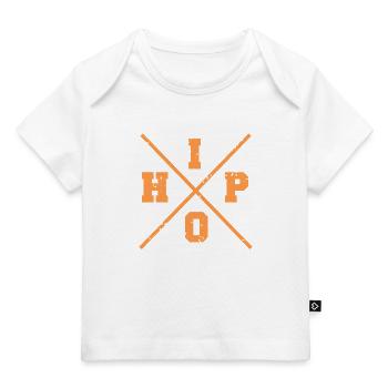 Audacieux, Urban Flow X Logo, Rétro, Grunge, Rap, Vibes - T-shirt Premium bébé bio - blanc - Devant