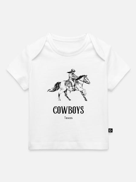 Cowboy, Pferd, Western - Baby Premium Organic T-Shirt - Weiß