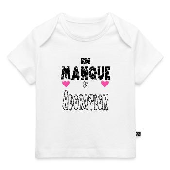 En Manque d'Adoration - T-shirt Premium bébé bio - blanc - Devant