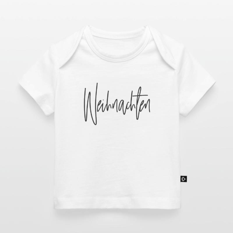 Script de Noël Lettrage à la main T-shirt Premium bébé bio