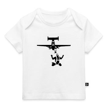 parachutisme - T-shirt Premium bébé bio - blanc - Devant