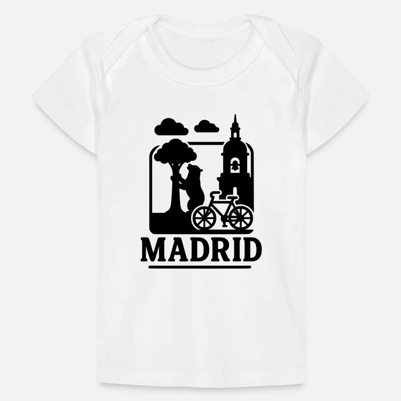 Madrid Landmarks Baby Premium Organic T-shirt