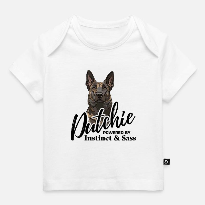 Berger hollandais - Dutchie - T-shirt Premium bébé bio - blanc