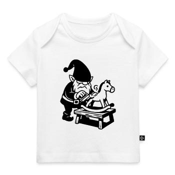 Rocking Horse Imp - Baby Premium Organic T-shirt - white - Front