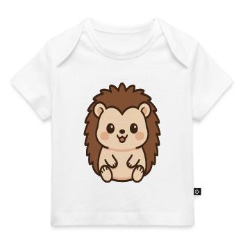 Cuddly Hedgehog Kawaii - Baby Premium Organic T-shirt - white - Front