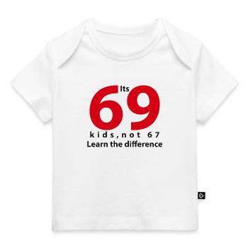 its_69 Note 67 Schwarz - Baby Premium Organic T-Shirt - Weiß - Vorne