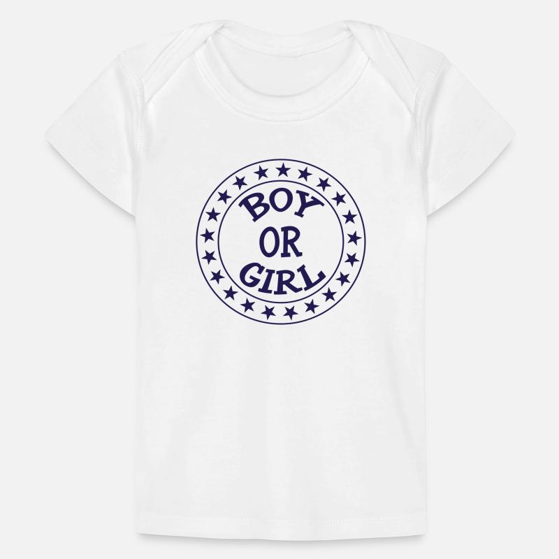 Junge oder Mädchen? Schwangerschaftsgeburt Schwanger Baby Premium Organic T-Shirt