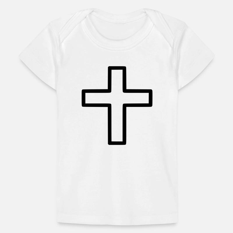 Thick Cross Outline Comic Icon Baby Premium Organic T-shirt