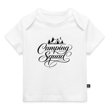 Tente de camping - T-shirt Premium bébé bio - blanc - Devant