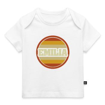 Vorname Emilia - Baby Premium Organic T-Shirt - Weiß - Vorne