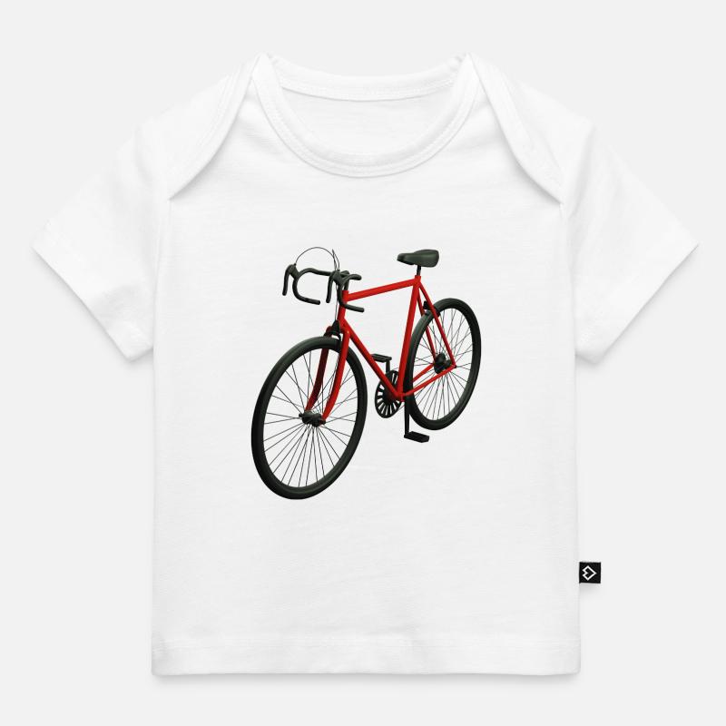 Vélo de route rétro - T-shirt Premium bébé bio - blanc