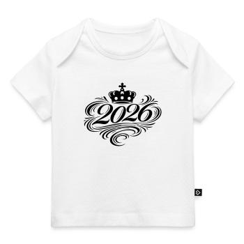 2026 Edel - Baby Premium Organic T-Shirt - Weiß - Vorne