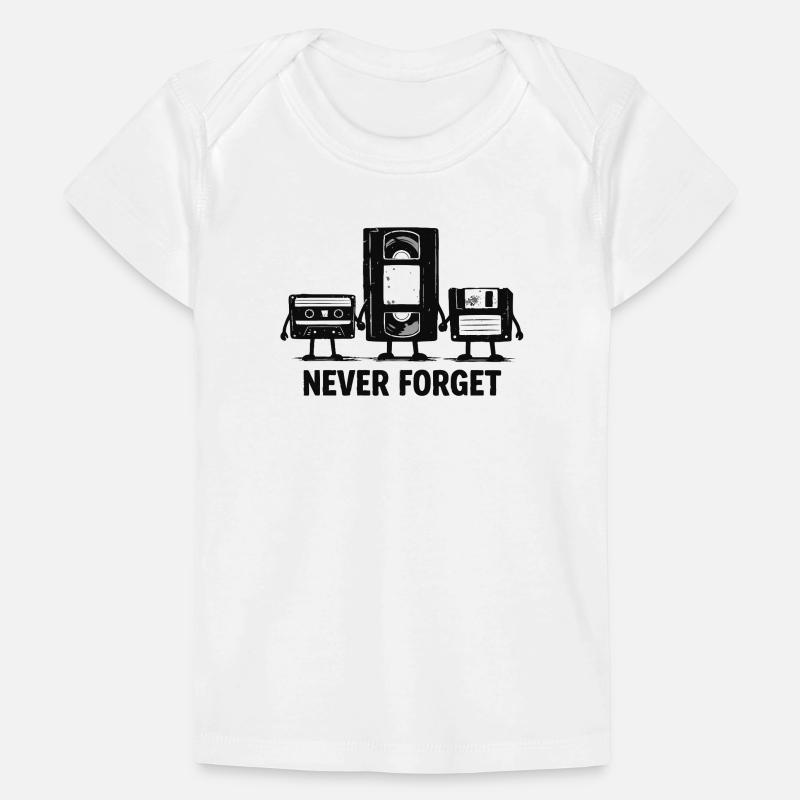 Never Forget Retro Tech Baby Premium Organic T-shirt