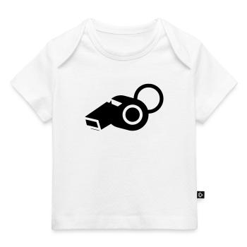 Entraîneur arbitre de sifflet - T-shirt Premium bébé bio - blanc - Devant