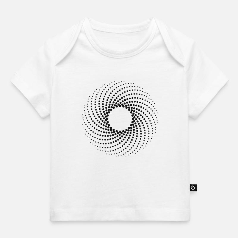 3D Circle Point - T-shirt Premium bébé bio - blanc