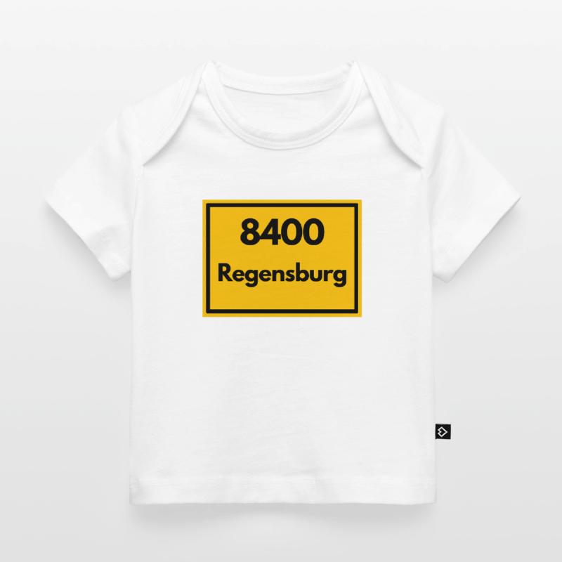 OLD POSTCODE ZIP CODE RETRO 8400 REGENSBURG Baby Premium Organic T-shirt