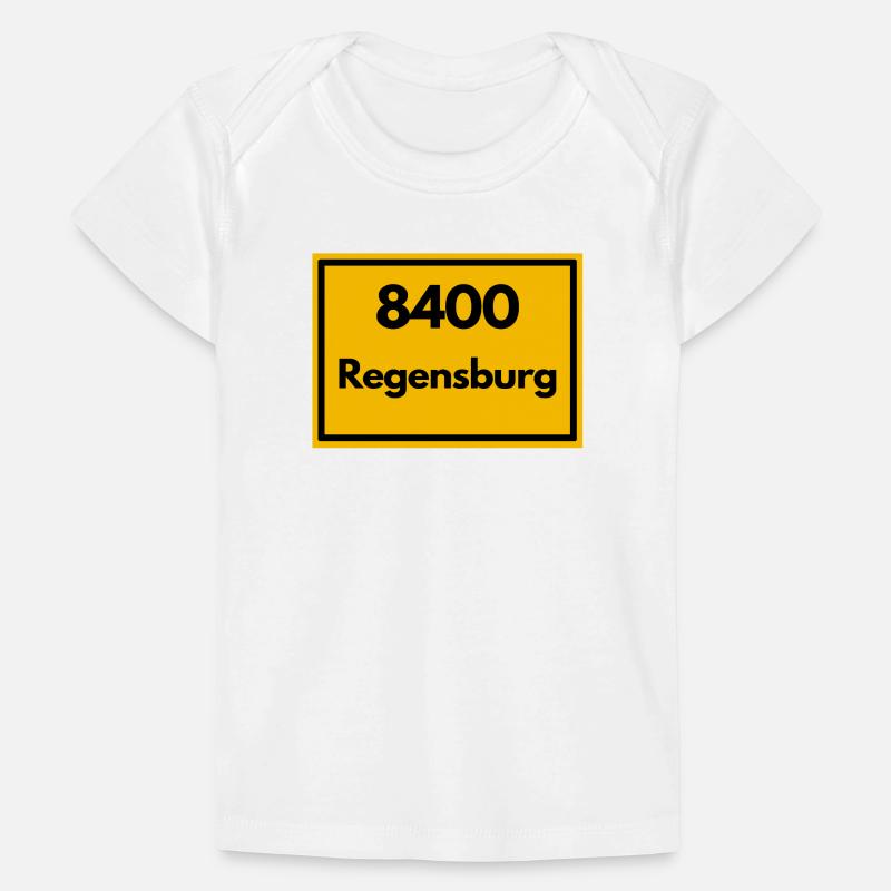OLD POSTCODE ZIP CODE RETRO 8400 REGENSBURG Baby Premium Organic T-shirt