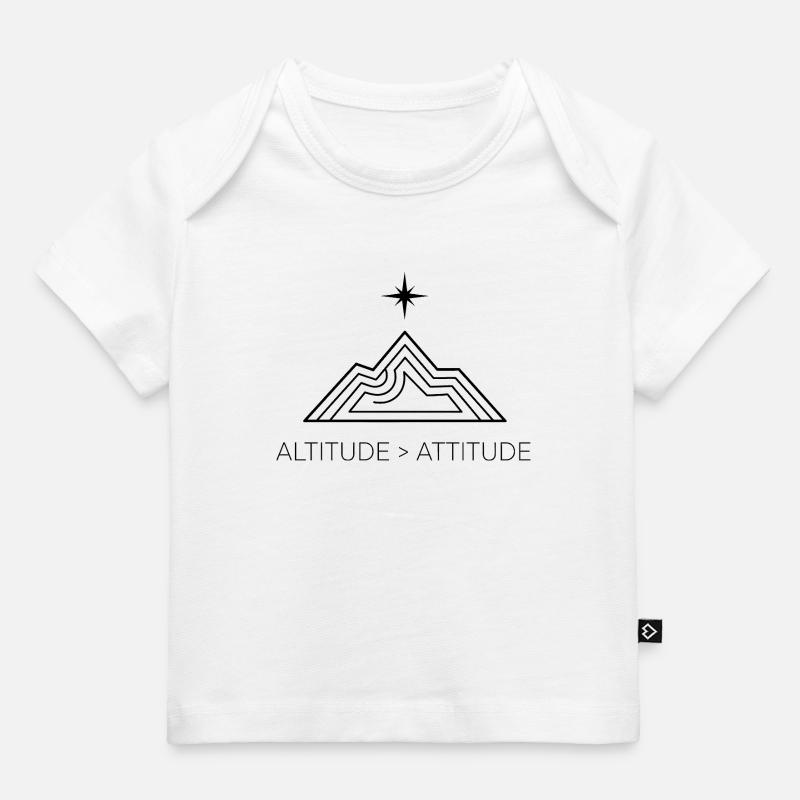 Altitude > Attitude - T-shirt Premium bébé bio - blanc