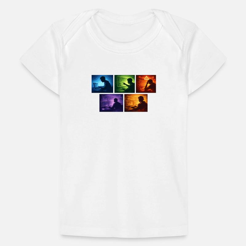 Neon-Coding: Bildschirmwelten Baby Premium Organic T-Shirt
