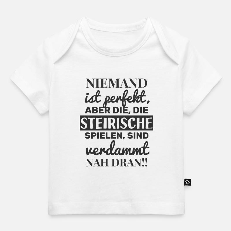 Personne n’est parfait - Harmonica styrienne - T-shirt Premium bébé bio - blanc