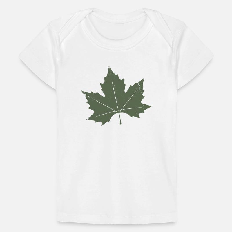 Green Maple Leaf Baby Premium Organic T-shirt