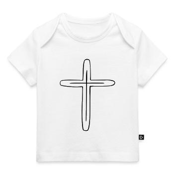 cross - Baby Premium Organic T-shirt - white - Front