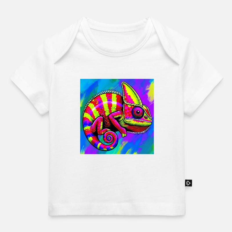 caméléon - T-shirt Premium bébé bio - blanc