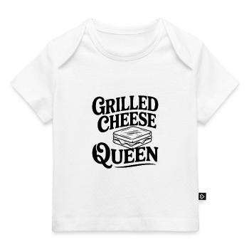 Königin des gegrillten Käses - Baby Premium Organic T-Shirt - Weiß - Vorne