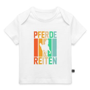 Reiten Pferdeliebhaber Reiterhof Pferde - Baby Premium Organic T-Shirt - Weiß - Vorne