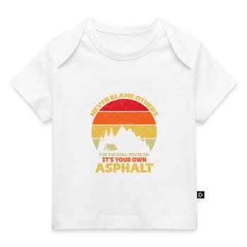 Camping Scouts Bergwanderung Waldcamper - Baby Premium Organic T-Shirt - Weiß - Vorne