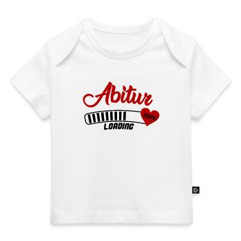 Abitur 2026 Herzdesign Shirt - Baby Premium Organic T-Shirt - Weiß - Vorne