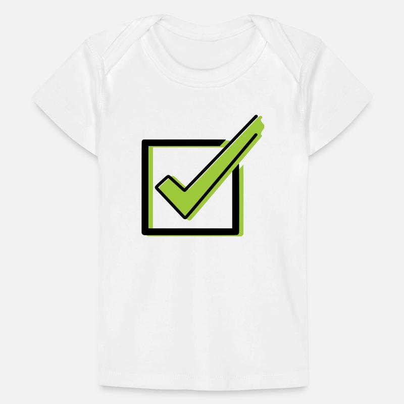 Häkchen Checkliste Box Comic Baby Premium Organic T-Shirt