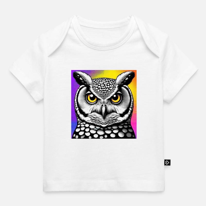hibou - T-shirt Premium bébé bio - blanc