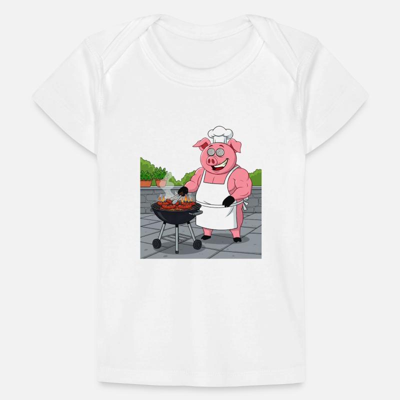 Cochon douillet grillé T-shirt Premium bébé bio