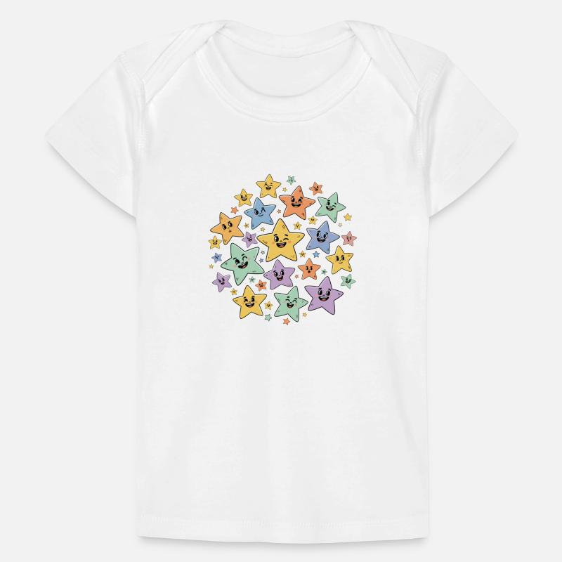 Bunte Sternchen Explosion Baby Premium Organic T-Shirt