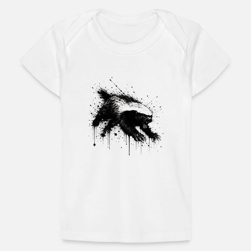 Honigdachs Splatter Baby Premium Organic T-Shirt