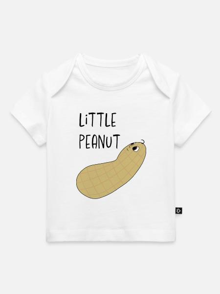 Kleine Erdnuss - Baby Premium Organic T-Shirt - Weiß