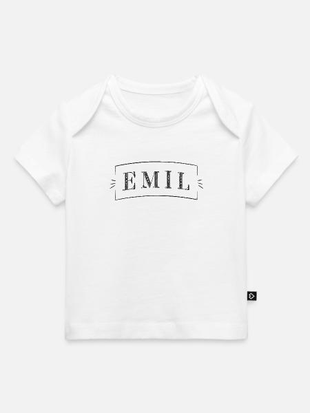 Emil boy - Name EMIL - Baby Premium Organic T-Shirt - Weiß