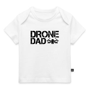 Drone Dad lustige Sprüche Symbol Drohnen Flieger - Baby Premium Organic T-Shirt - Weiß - Vorne